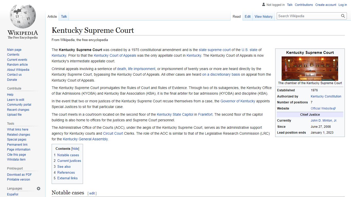 Kentucky Supreme Court - Wikipedia